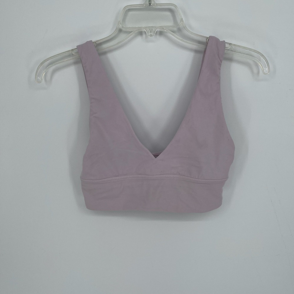 Lululemon Women's Purple Align V-Neck Sports Bra Size 6 (Small)